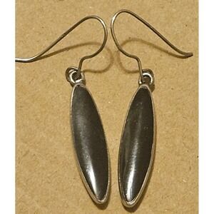 Handmade Earrings With Onyx Inlaid In 925 signed A1I Thailand Earrings